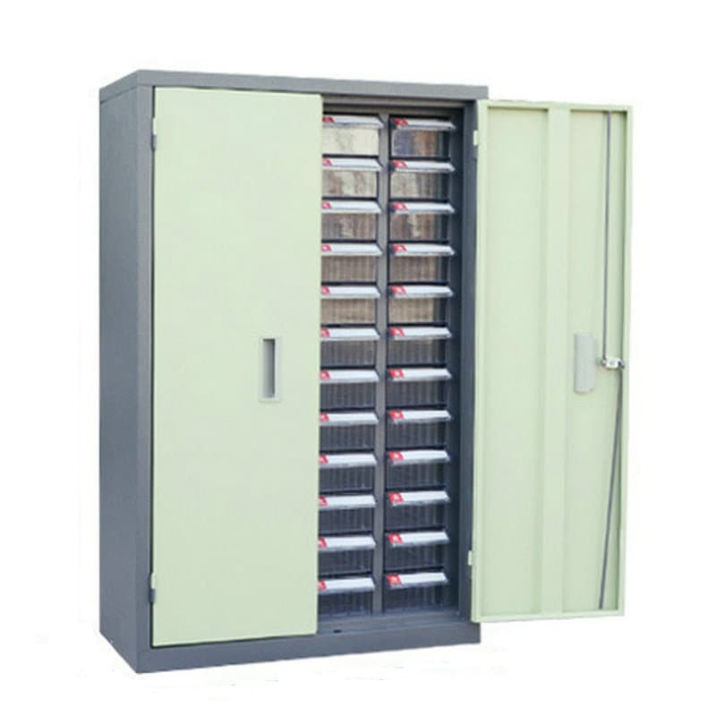 30-draw iron parts cabinet, storage efficiency cabinet, precision electronic screw component cabinet, large drawer cabinet with door lock