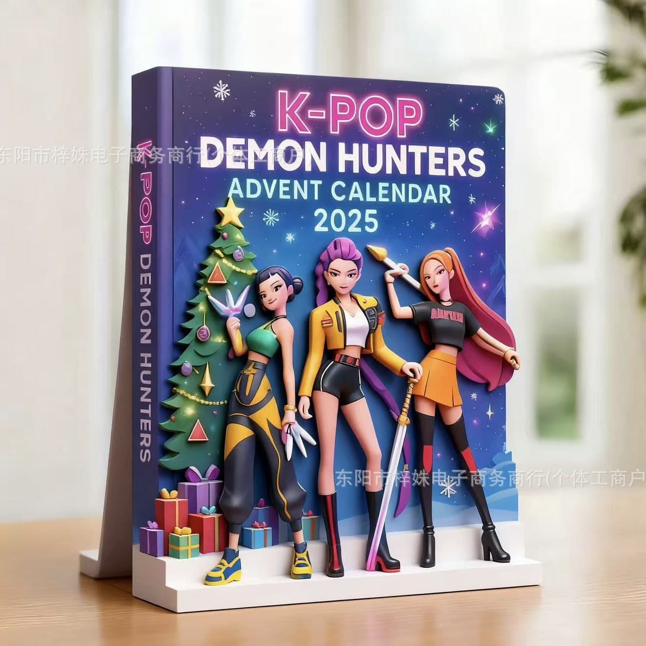 Kpop Demon Hunters Advent Calendar 2025 Korean Wave Devil Hunter Arrival Festival Calendar Acrylic Material Printed Design