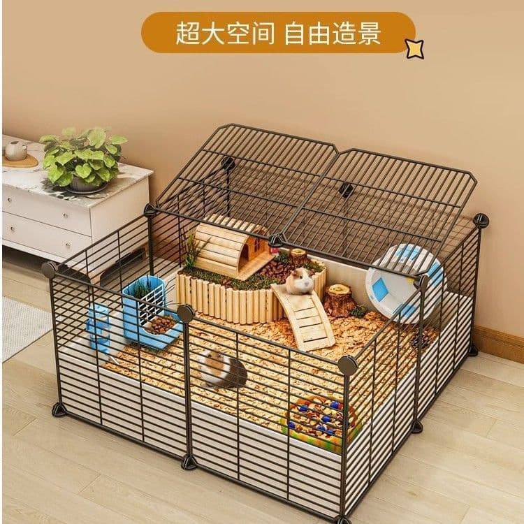 Hamster cages, special for home use, extra large, luxurious, inexpensive, golden silk flower branches, basic hedgehog supplies, breeding and landscaping