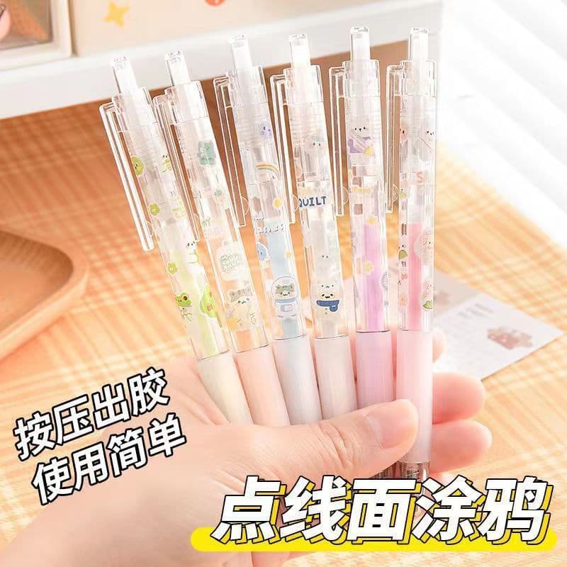 Creative Quick Dry Dot Glue Pen for Scrapbooking Children's Handcraft Plastic Cartoon Style Non Patent Goods for Global Market