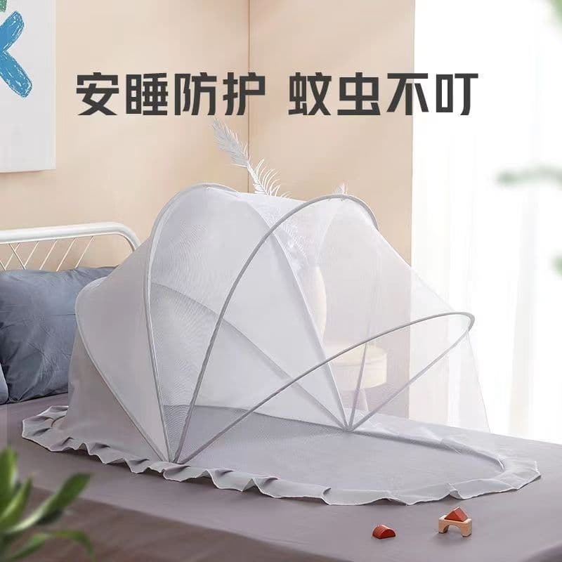 Children's folding mosquito nets in stock, foldable mosquito net cover for infant beds, newborn yurt-style