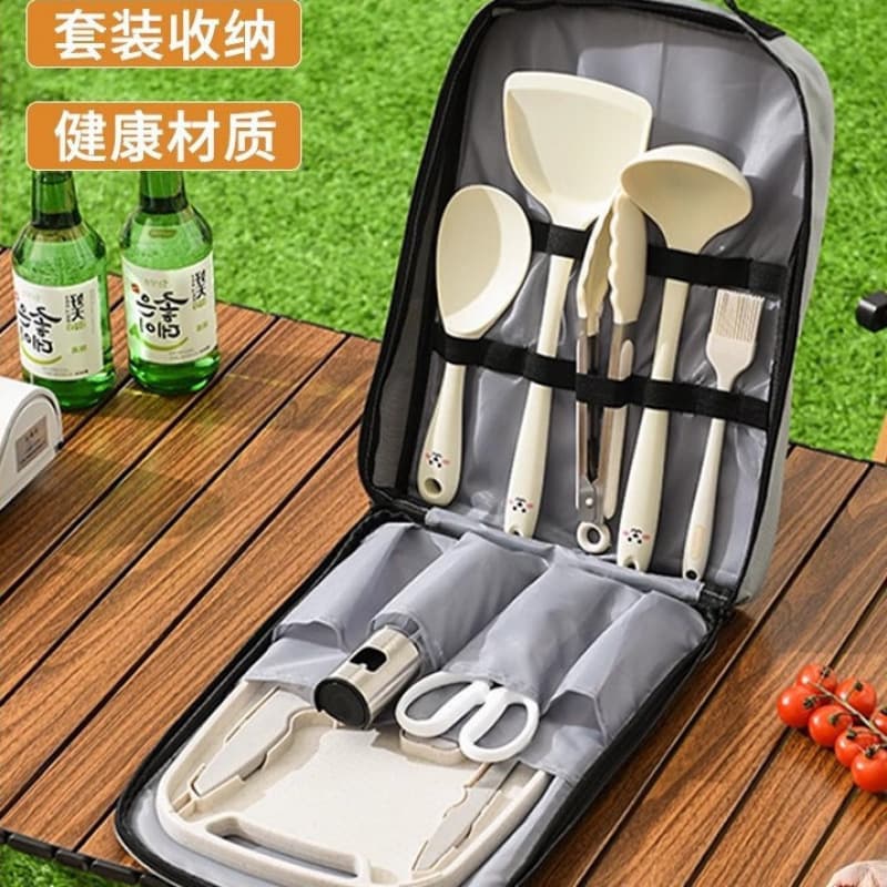 Purchase outdoor knife set, portable kitchen knife and cutting board, camping picnic, self-driving travel storage bag