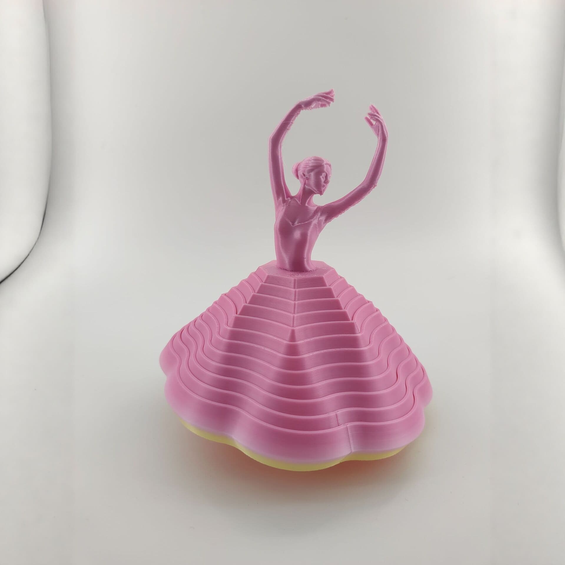 3D Printed Ballet Dancer Gradient Stress Relief Desk Decor Creative Ornament Cross-Border Bestseller Craft