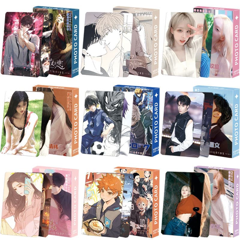 55 a box of wholesale Korean star laser small cards boxed aespa Zhao Lusi Yu Shuxin ive laser small cards