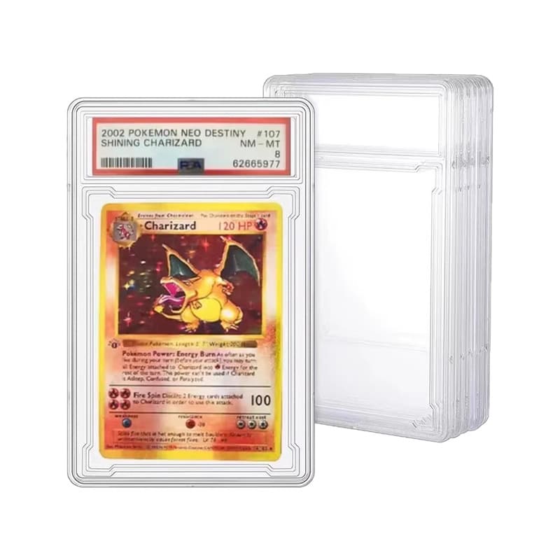 PSA Graded Card Holder Transparent Card Brick Full Set for Collectible Cards, Pokemon Graded Card Case, Yu-Gi-Oh, Ultraman Score Board