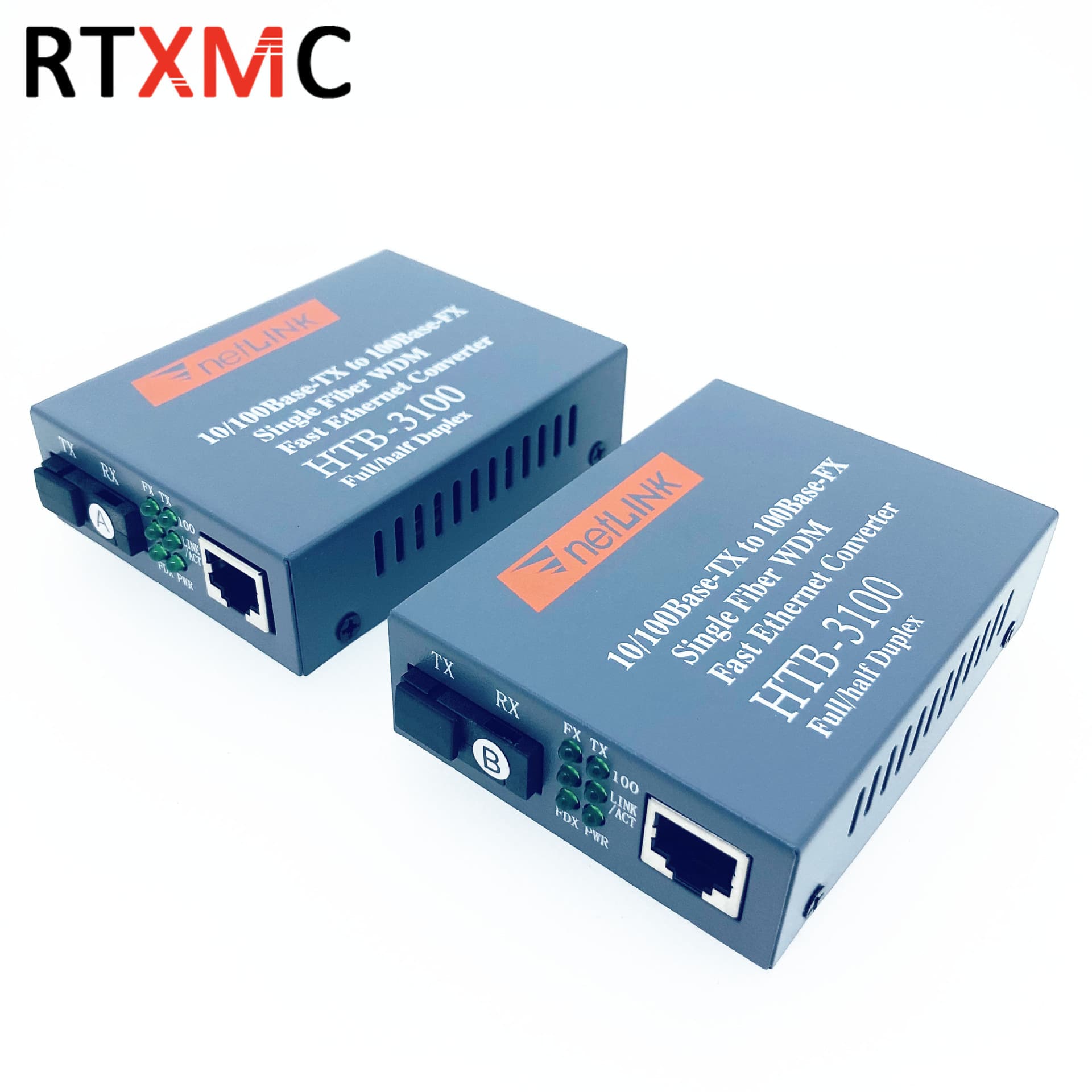 Netlink fiber optic transceiver 100Mbps HTB-3100AB 25KM, gigabit media converter HTB-GS-03