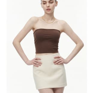 European and American Sexy Off-Shoulder Tube Top Vest 2026 New Fashion Simple Bare Back Top