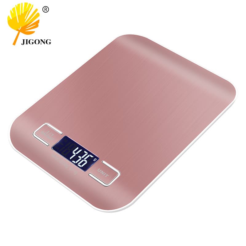 Home Kitchen Baking Electronic Scale, Brushed Metal Panel, Portable Precision Food and Baby Food Scale in Grams