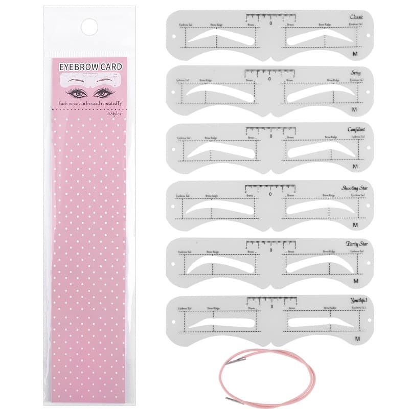New Cross-Border Headband Eyebrow Stencil Kit - Eyebrow Shaping Tool, Eyebrow Trimming Aid, Eyebrow Razor Set