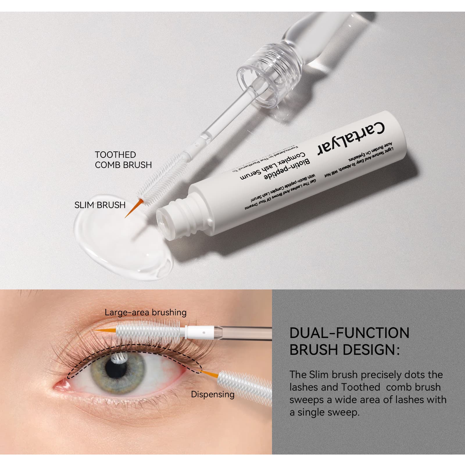 Cross-border exclusive eyelash serum, nourishing, lengthening, curling, for eyelashes and eyebrows