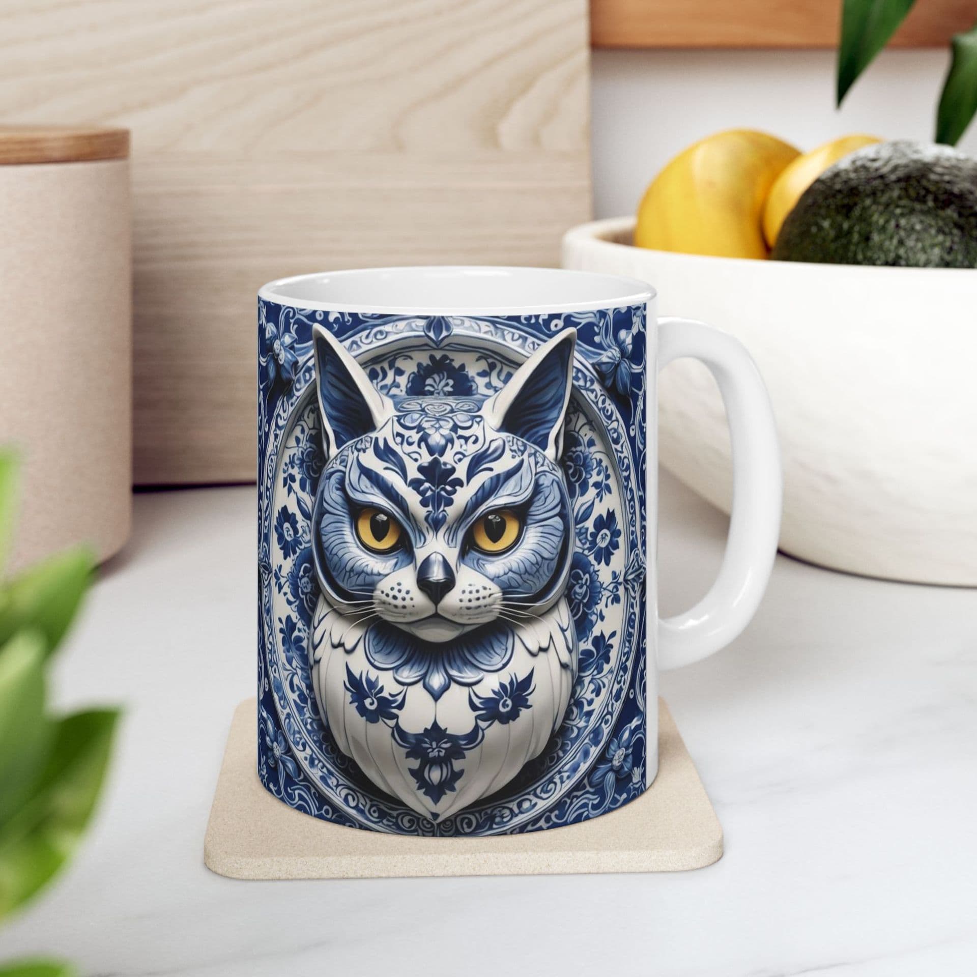 Cross-border Foreign Trade 3D Creative Owl Ceramic Mug Retro Creative Coffee Water Cup Milk Breakfast Cup