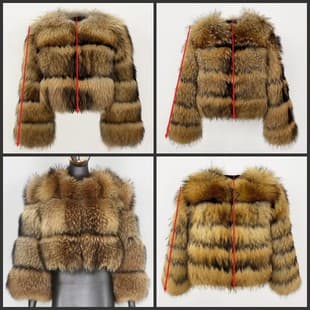 Cross-border European and American New Winter Fur Coat Faux Fur Women's Overcoat Stitching Short Amazon AliExpress Stock