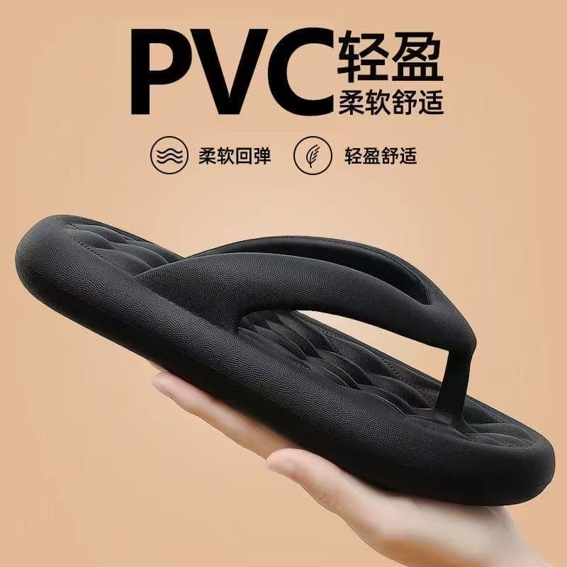 Men's Flip-Flops with Comfortable "Stepping on Soft Ground" Feel, Trendy Summer Outdoor Wear, High-End Anti-Slip Beach Sandals for Men, New Summer Style