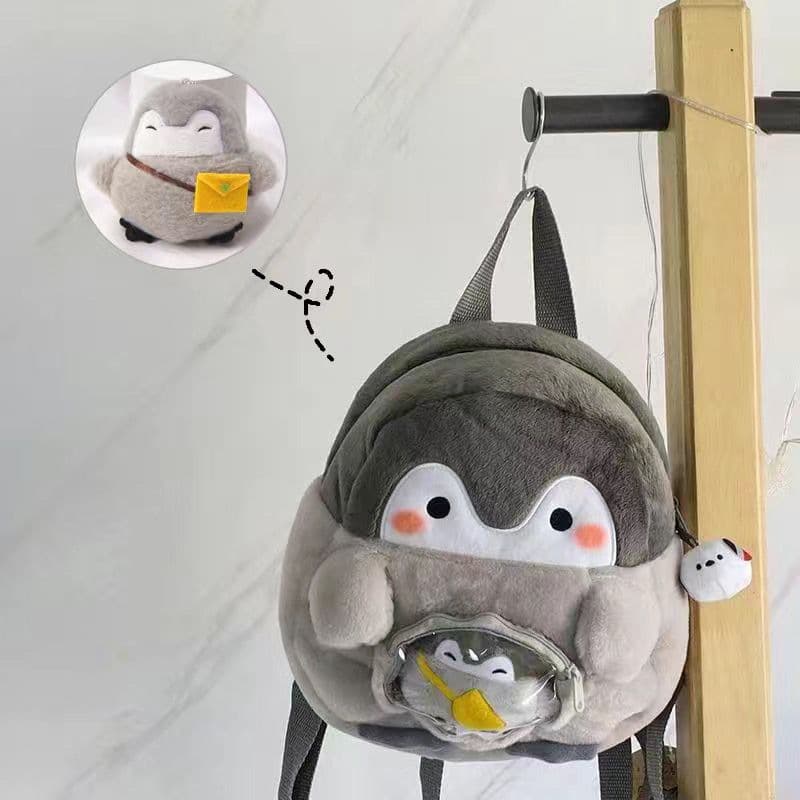 Cute and Adorable Little Penguin Plush Toy Bag Doll Mini Japanese Style Backpack Gift Backpack Stuffed Animal