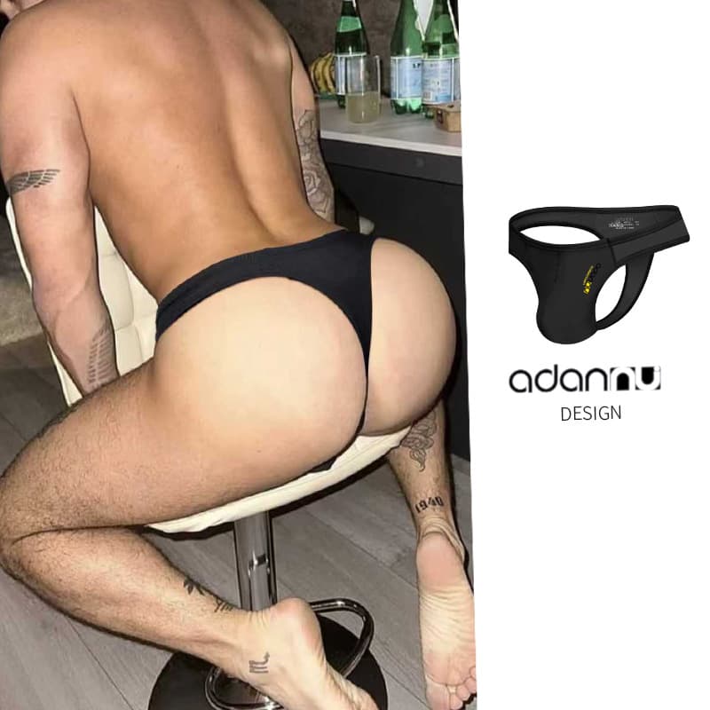 Sexy Modal Men's Thong Sport Fitness Stretch Personalized Seamless Low Waist Single Thong Bikini Thong