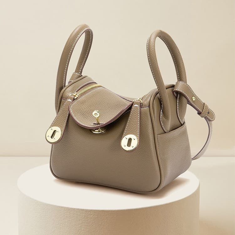 Bag 2025 New Style Women's Bag Lindy Bag Genuine Leather Women's Bag Doctor Bag Shoulder Handbag Crossbody Pillow Medicine Box Bag