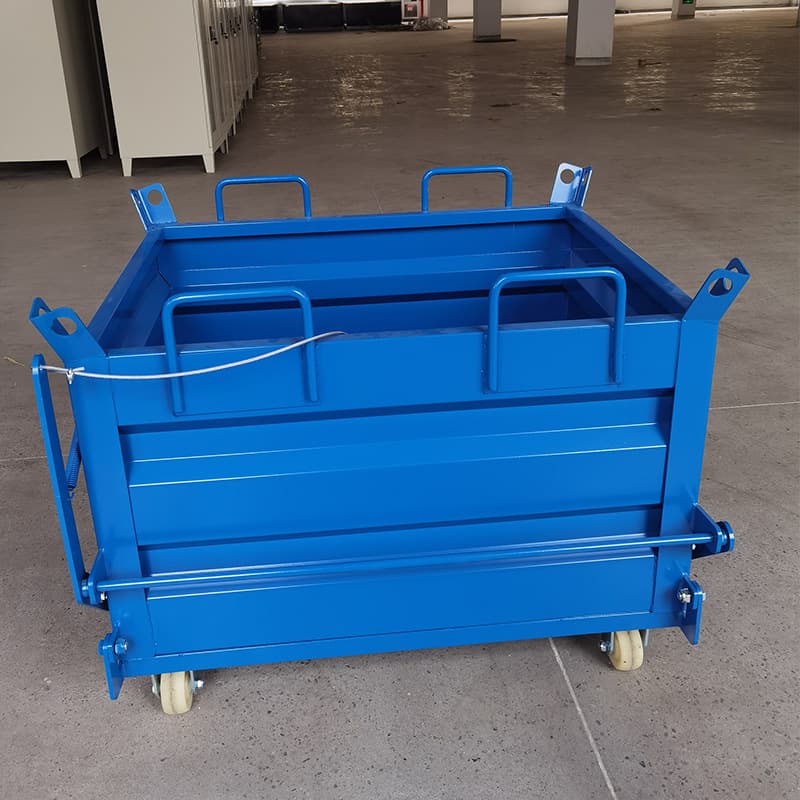 Customized heavy-duty scrap bins, thickened self-unloading tipping waste bins, industrial waste collection bins and turnover vehicles.