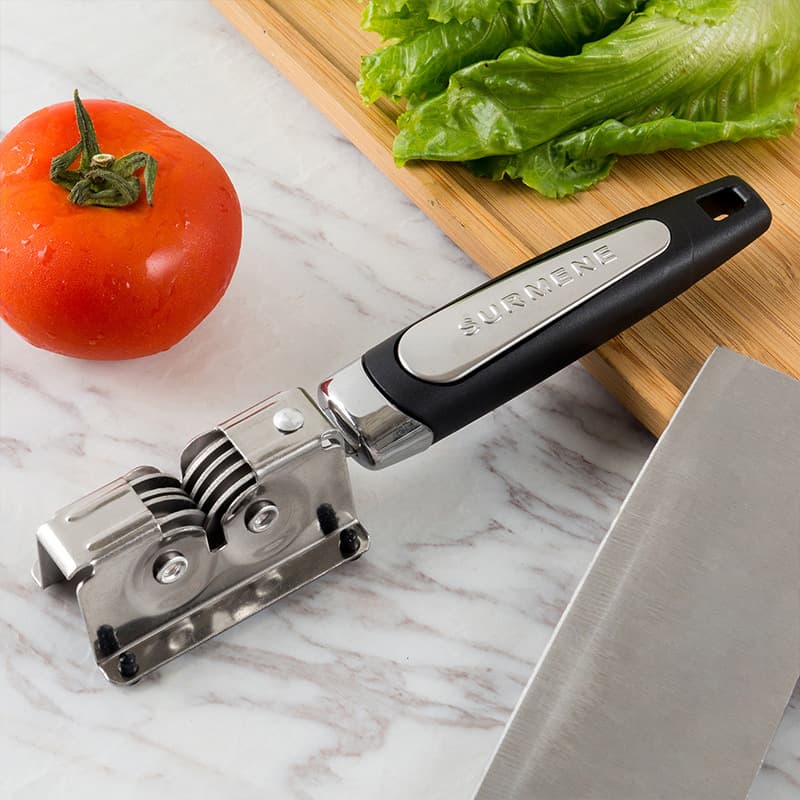 Stainless Steel Manual Quick Edge Sharpener Rod Creative Fruit Knife Vegetable Knife Sharpening Stone Kitchen Tool