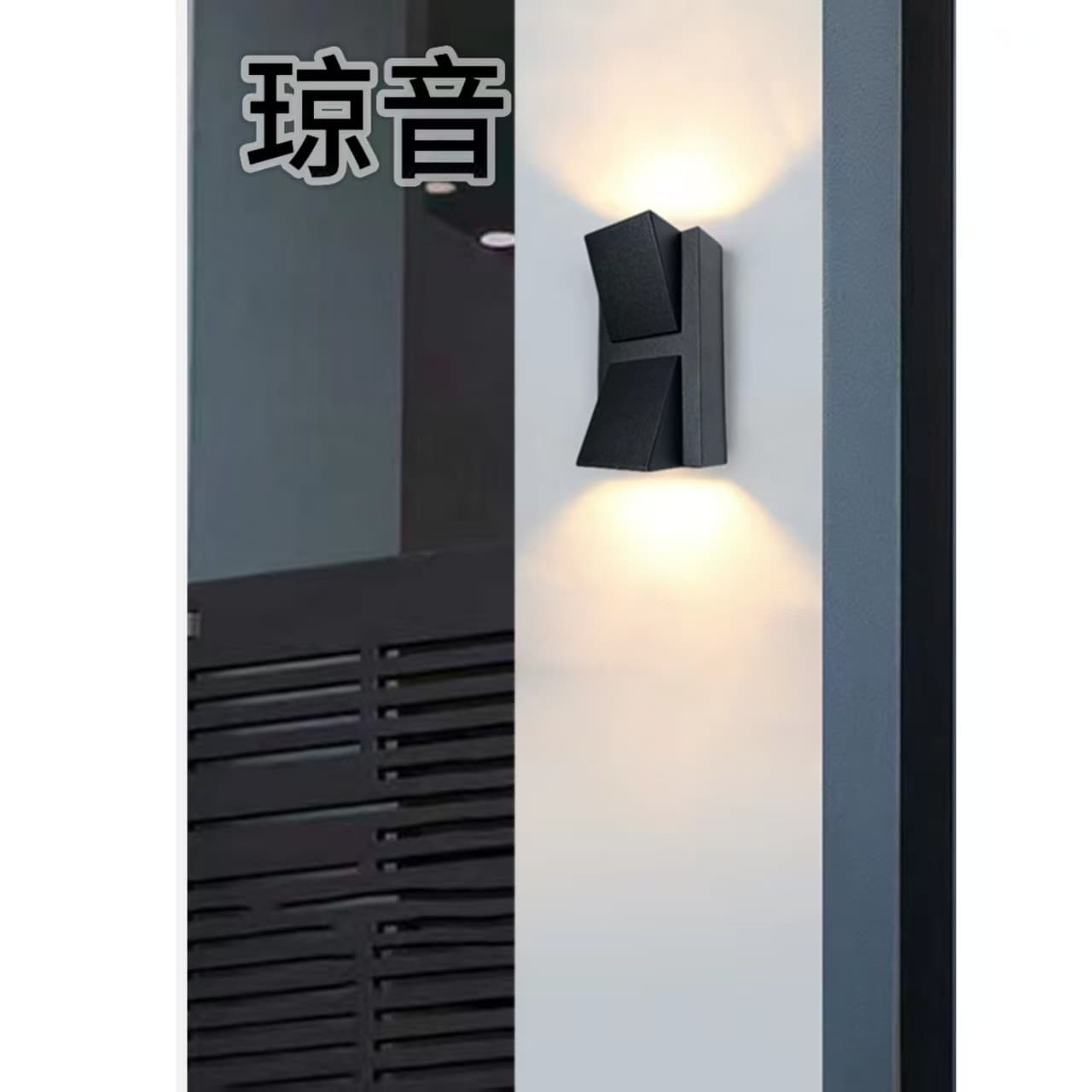 Outdoor Waterproof Wall Light Double/Single K Wall Lamp for Background Corridor Stairs Simple Exterior Wall Light