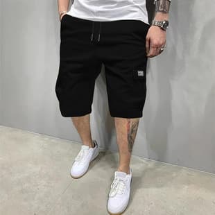 Cross-border 2026 Casual Shorts for Men, Loose Five-Point Pants, Japanese Straight-Leg Cargo Trendy Men's Shorts