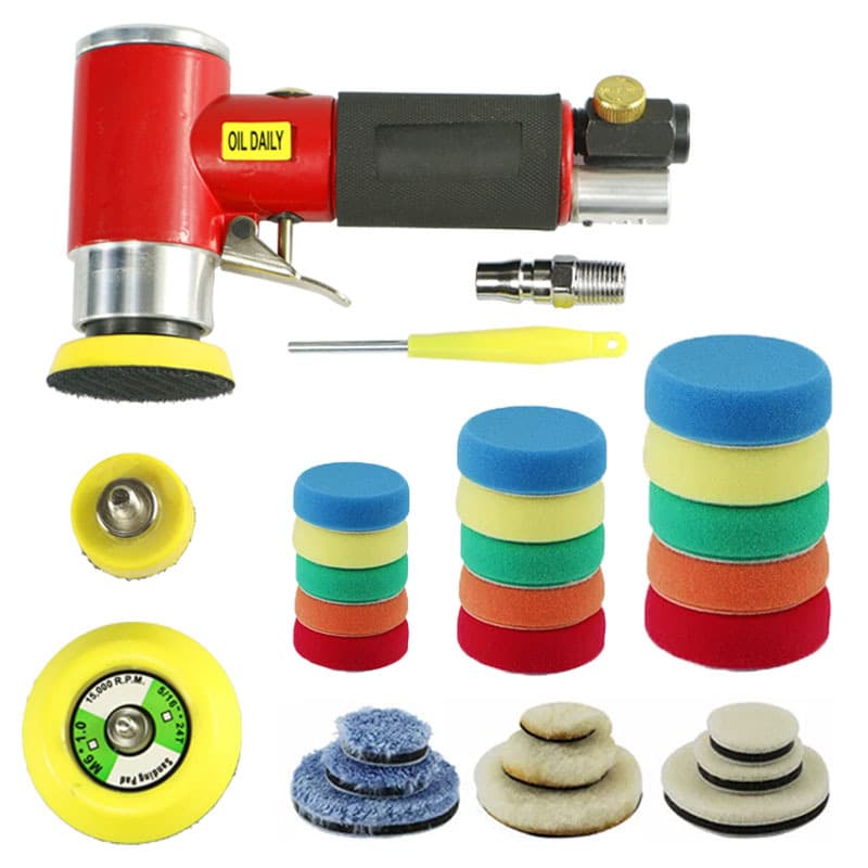 2 Inch 3 Inch Pneumatic Polisher Sandpaper Machine Sander Car Waxing Machine Small Grinder Factory Direct Special Price