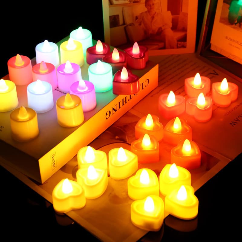 Factory LED electronic candle for birthday, wedding display, tea wax, Valentine's Day gift candle lamp wholesale