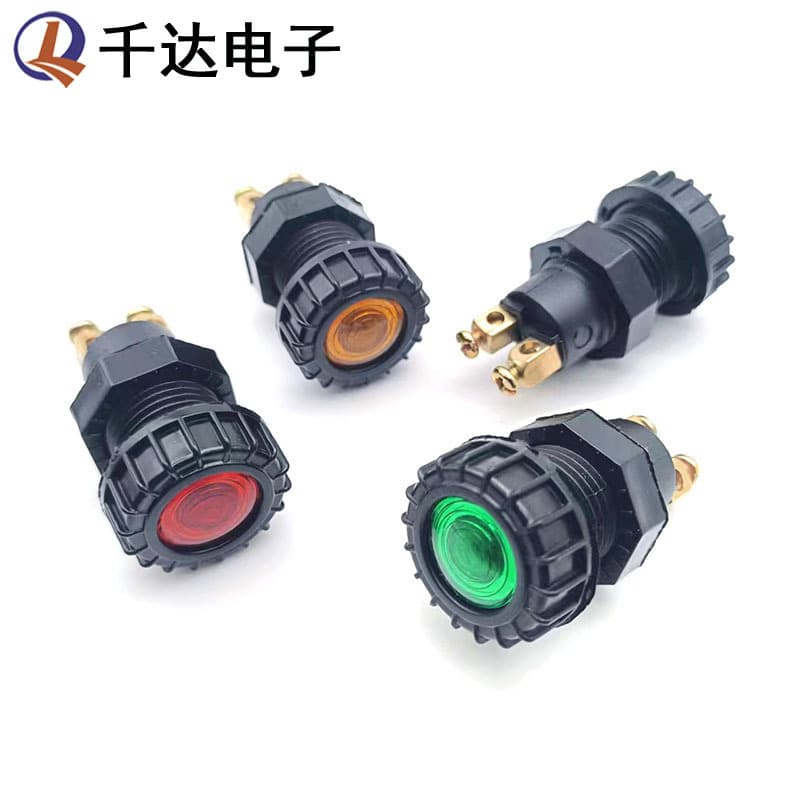 12V/24V Universal Modified Car Indicator Signal Lights in Red, Green, Blue, Yellow