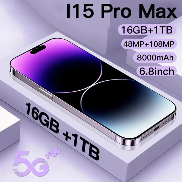 Cross-border flagship new I15 Pro Max 6.8-inch 2+16GB all-in-one Android smartphone from source manufacturer