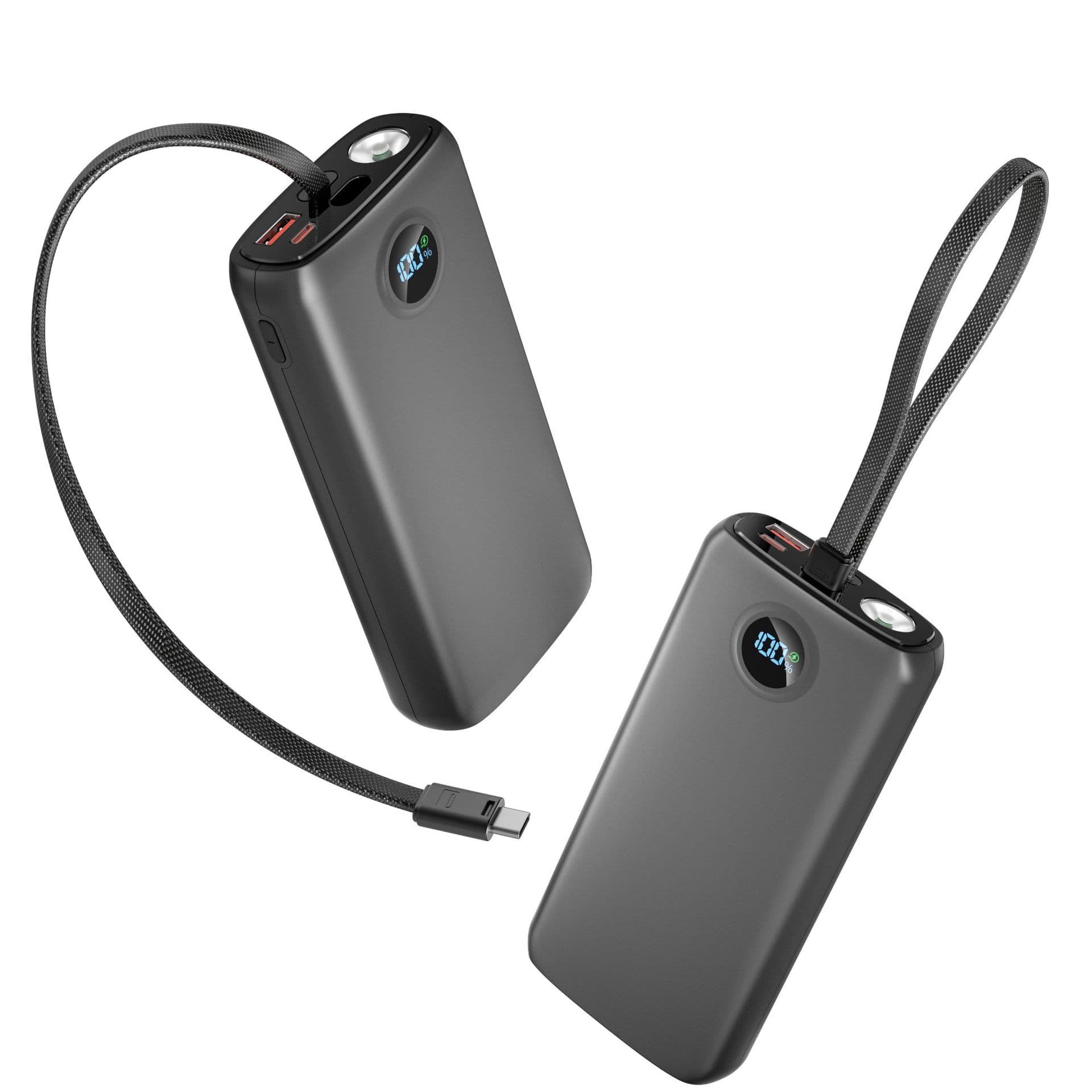 Cross-border UL/CE/ROHS Certified Built-in Cable 45W Laptop Power Bank Fast Charging