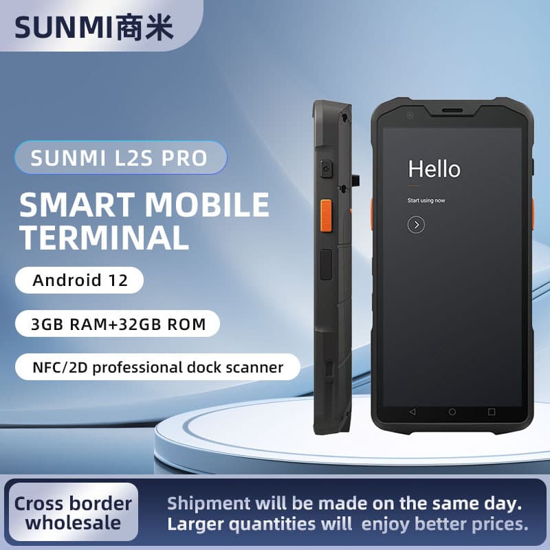 Cross-border SUNMI Commercial Rice L2Spro PDA Data Collector Inventory Machine Handheld Warehouse Sales and Barcode Scanning