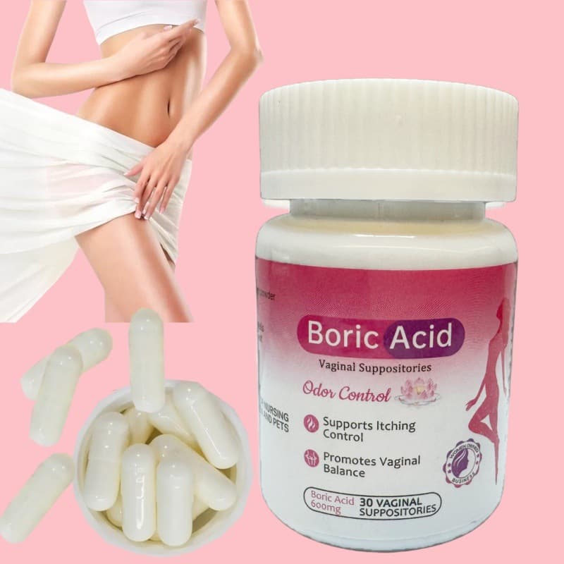 Boric Acid Capsules for Intimate Care - Boric Acid Vaginal Suppositories