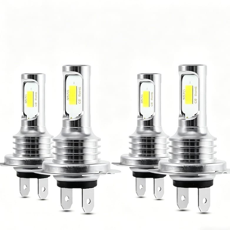 Cross-border Car LED Headlight Fog Light H7 80W 3570 CSP Fog Light Front Headlight High Brightness Anti-fog Headlamp