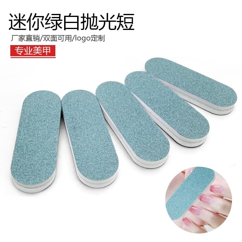 Factory Wholesale Silver Polishing Stick Green White Short Nail Polishing Strip Stain Removal Mini Polishing Stick Silver Jewelry Care