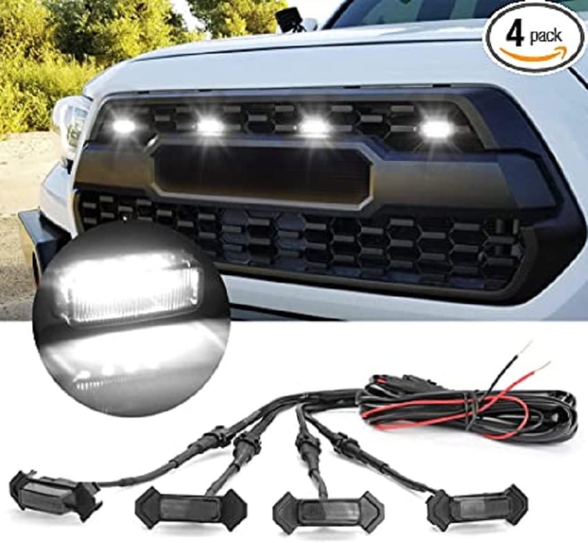 LED Grille Light Bar Wire Harness and Fuse for Toyota Tacoma TRD PRO Front Grille 16-18