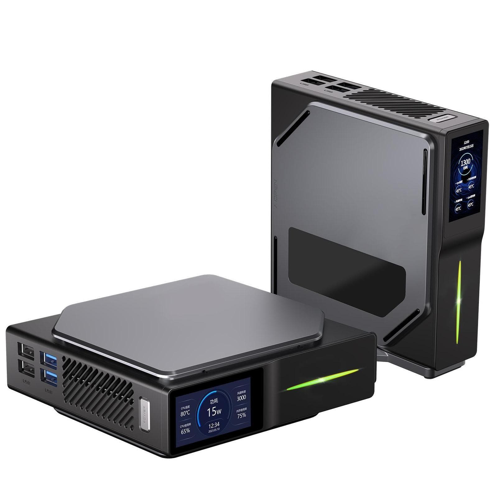 S1 Mini Host With Smart Temperature Display Screen Micro Mini Computer N100 mini PC Cross-Border Exclusive Supply