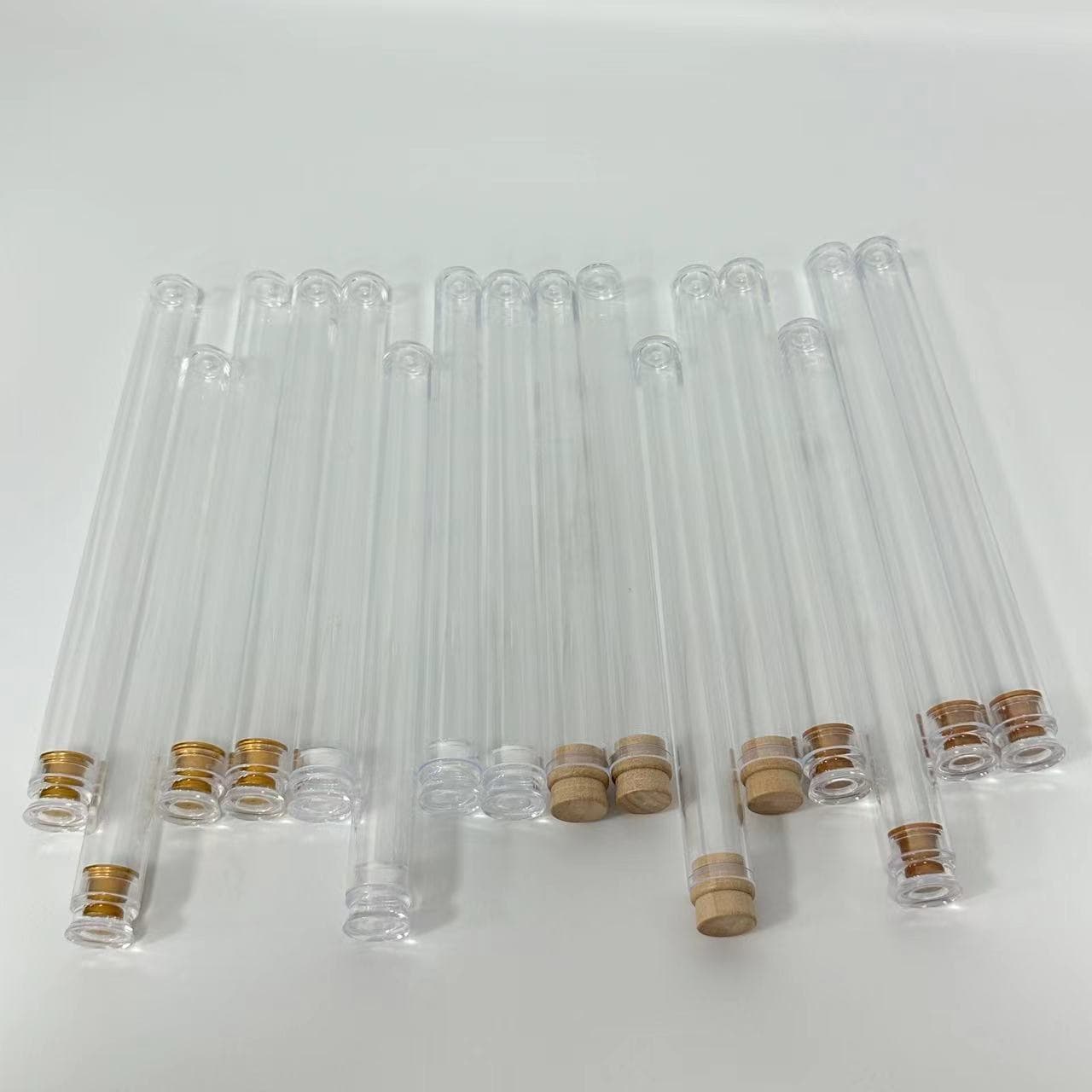 20g Acrylic Transparent Incense Tubes - Plastic Aromatic Holders for Agarwood, Sealed Empty Tubes, Sandalwood, and Lying Incense Containers