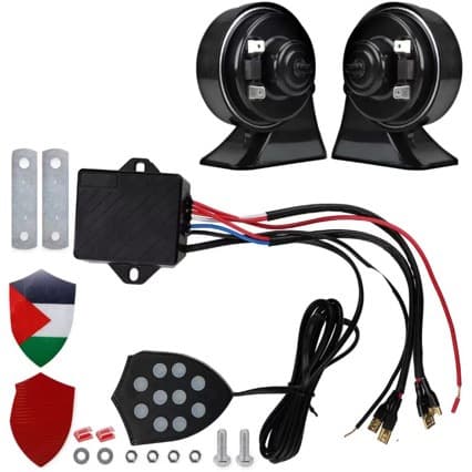 Cross-Border New Model 12V24V Snail Horn High-Pitched Whistle Car Horn Motorcycle Modification Waterproof Car Electric Horn