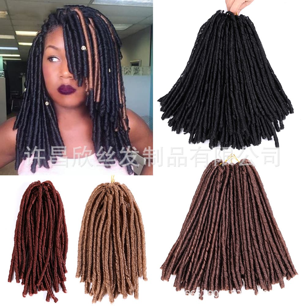 Xu Changxin Silk African Wig Soft Dread Dirty Braids Hollow Braids 14inch Factory Direct Supply Dropshipping