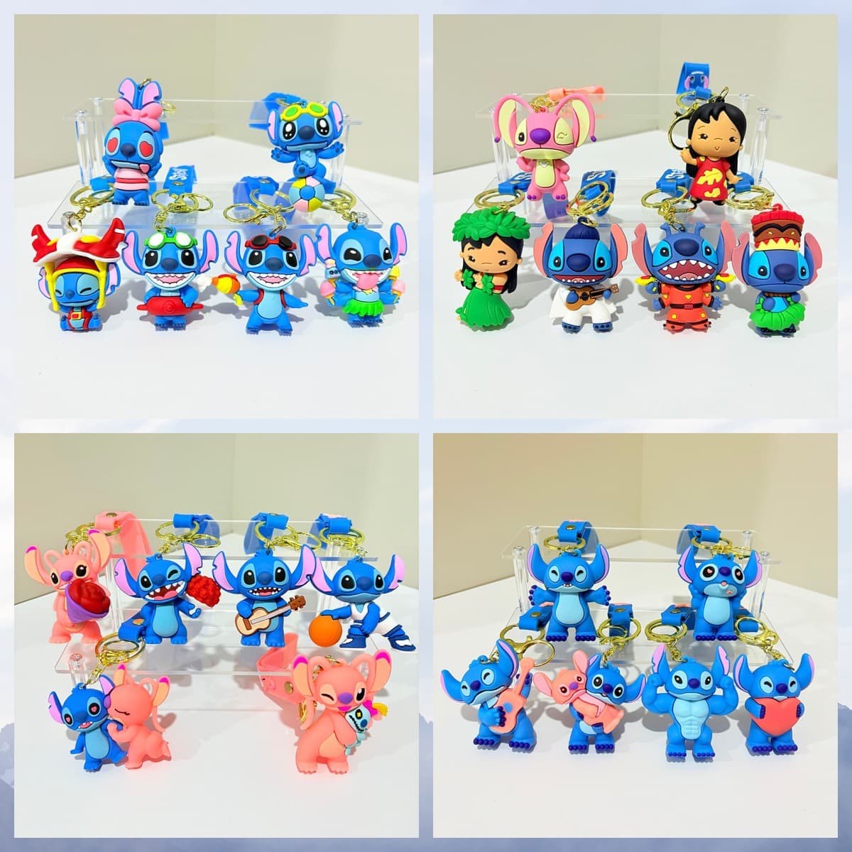 Stitch Cosplay Funny Series Keychain Collection Car Bag Pendant Arcade Fine Gift Wholesale