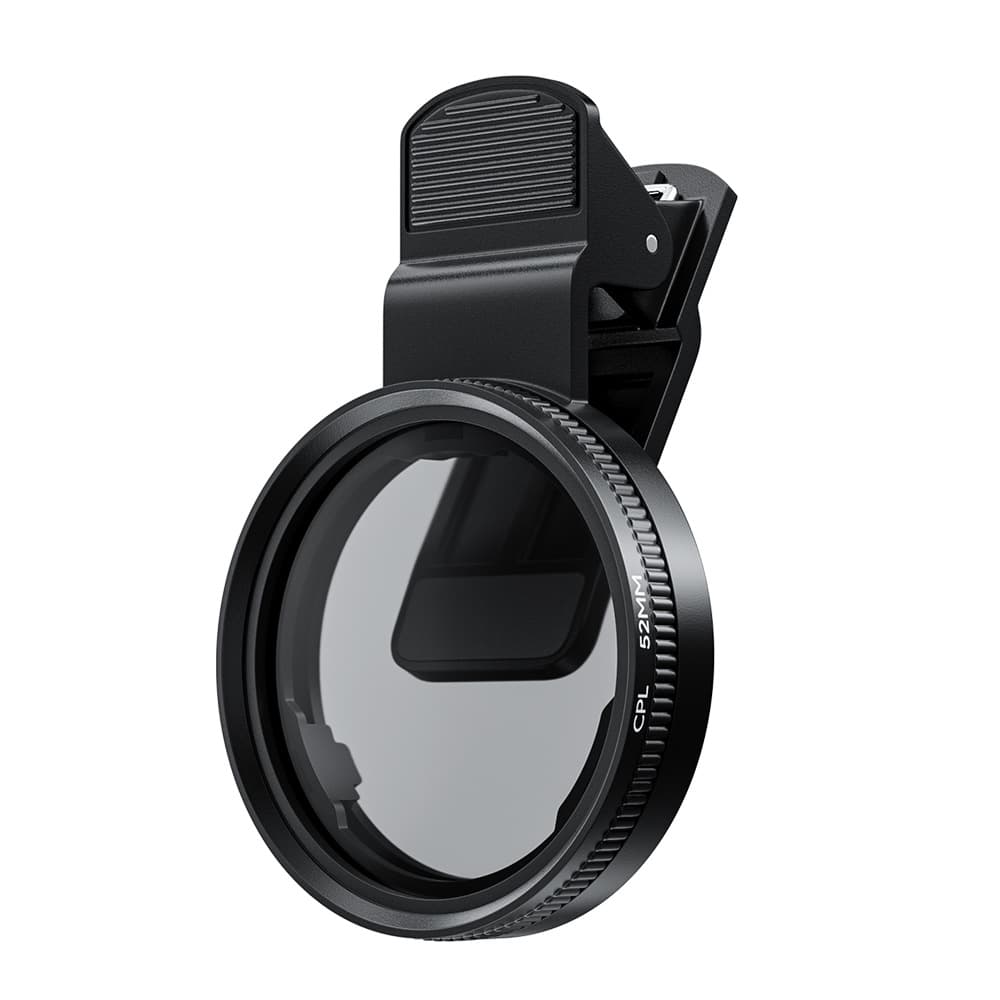 In Stock 52mm Phone Photography Polarizing Lens Filter with Clip CPL Polarizer Eliminates Reflections HD Filter