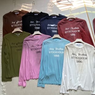 Official AC Distressed Vintage Limited American Retro 1996 Letter Women's Long-Sleeve T-Shirt Base Layer Sun Protection