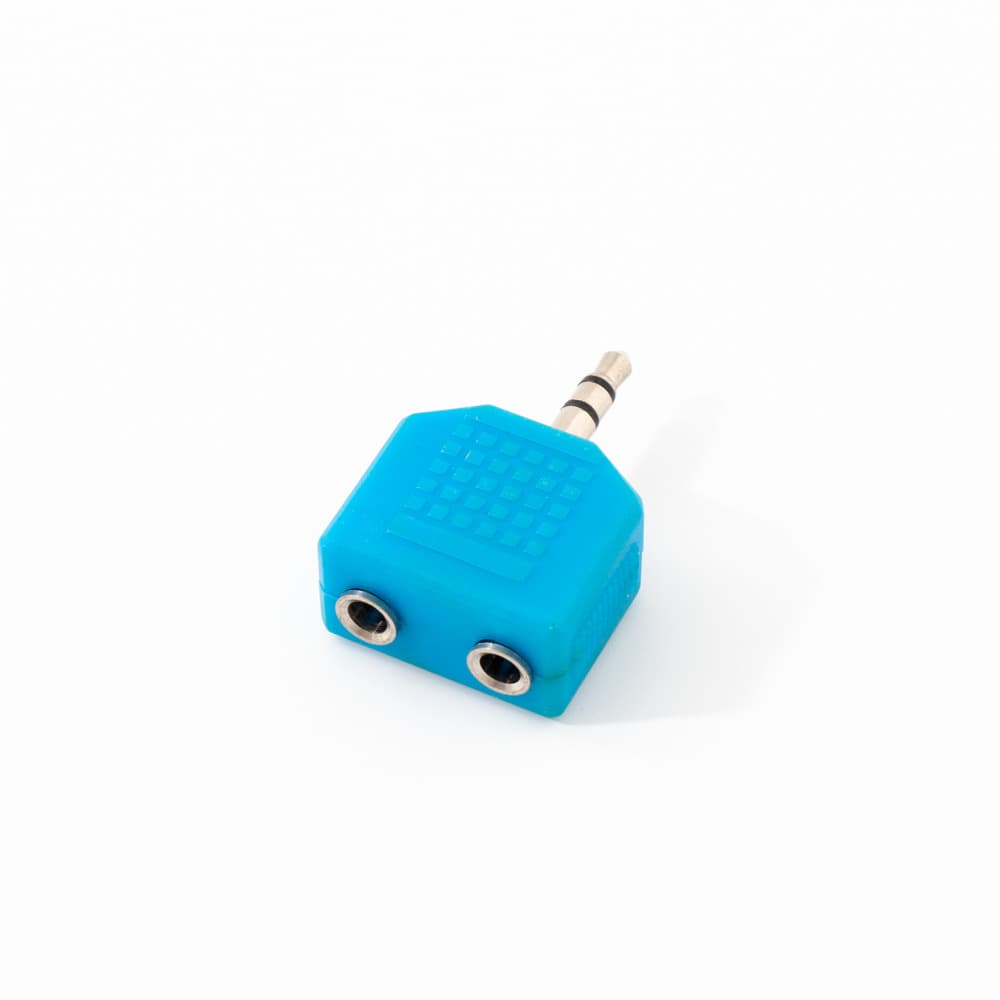 Colorful Headphone Audio Splitter Couple Plug 1-to-2 3.5mm Stereo Male to 2x3.5mm Female