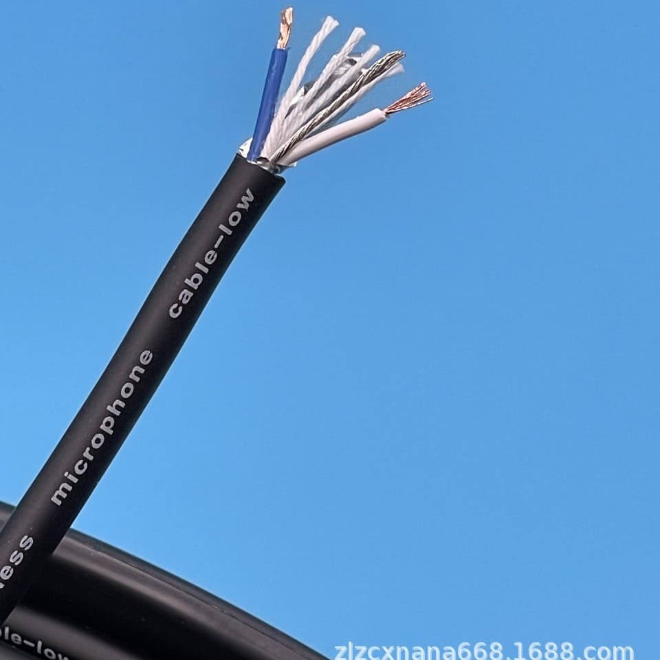 128P Braided Shielded Audio Cable, Patch Cable, XLR Microphone Cable, 3-Core Signal Cable, Guitar Cable