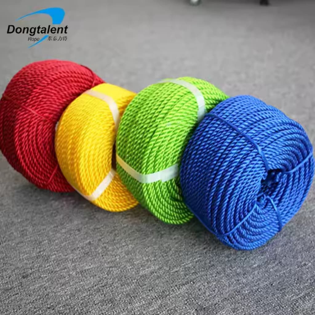 International Cross-Border 3-Strand New Material PE 3-50mm Truck Strapping Rope Durable Fishing Net Rope Polyethylene Plastic Rope