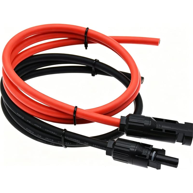 MC4 Solar Panel PV Extension Cable Single-Head DC Extension Cord 2.5/4/6 mm² Amazon Cross-Border