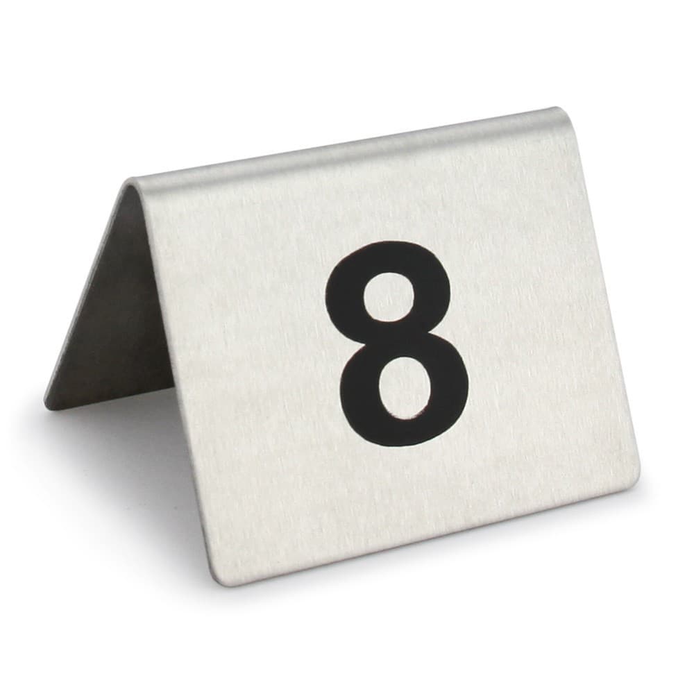 Table number sign, hotel-specific indicator, stainless steel table number sign, number card, stainless steel hall position sign, dining table card