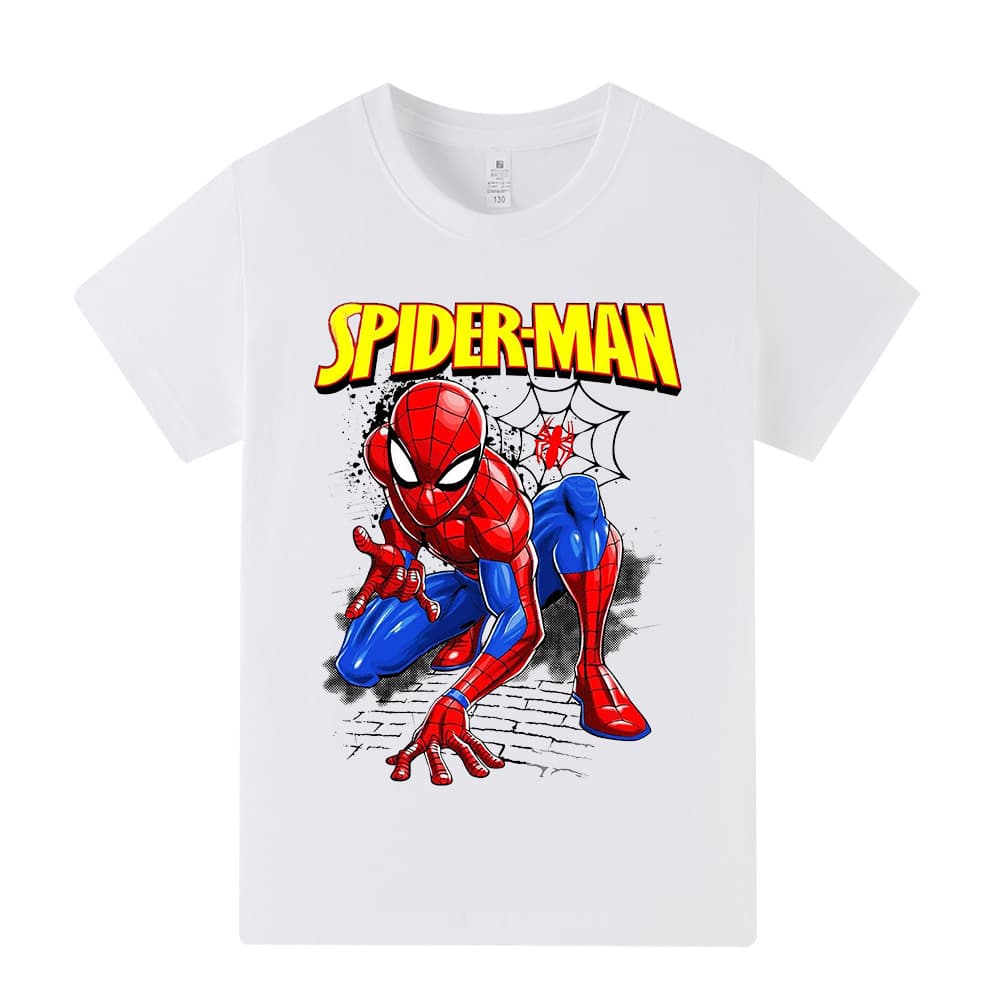 Spider-Man Printed Children's Short-Sleeved T-Shirt Top A1317