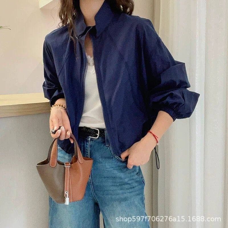 Women's Sun Protection Jacket 2026 Summer New Fashionable UV-Proof Short Lightweight Breathable Loose Fit