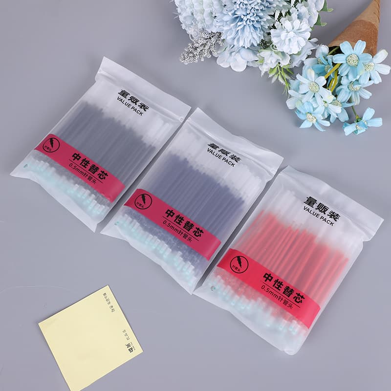 0.5mm gel pen refill, bullet tip, syringe tip, signature pen refill, office student replacement refill wholesale