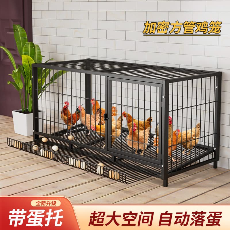 Chicken Coop for Outdoor and Indoor Use, Large Size, Specialized Wire Cage for Chicken, Duck, Goose, and Poultry